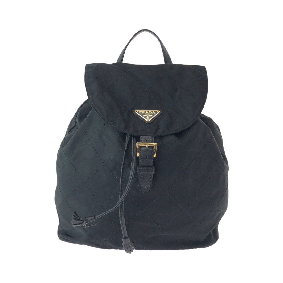 Prada Backpack K2919 Nylon Black Goldmetal Backpack Backpack Test Triangle With Logo Women Rovelle Bags