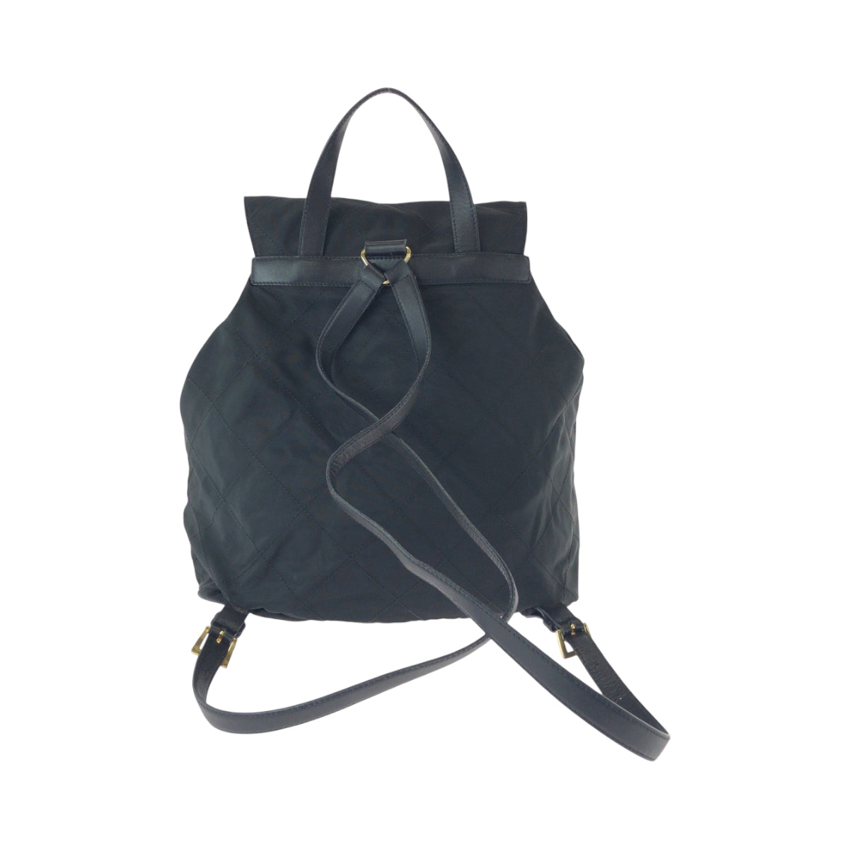 Prada Backpack K2919 Nylon Black Goldmetal Backpack Backpack Test Triangle With Logo Women Rovelle Bags