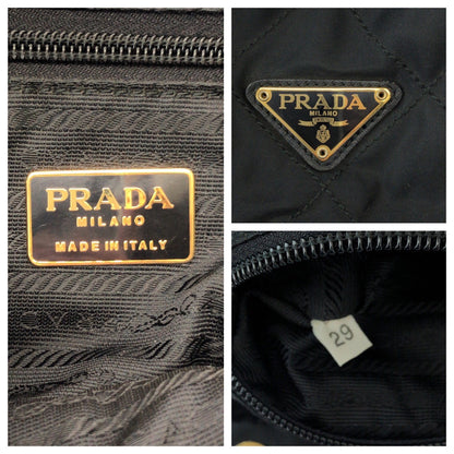 Prada Backpack K2919 Nylon Black Goldmetal Backpack Backpack Test Triangle With Logo Women Rovelle Bags