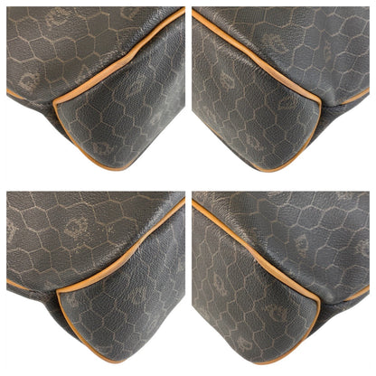 Christian Dior Tote Bag PVC, Leather Brown Camel Gold Metal Tote Bag Shoulder Bag Honeycomb Women Rovelle Bags