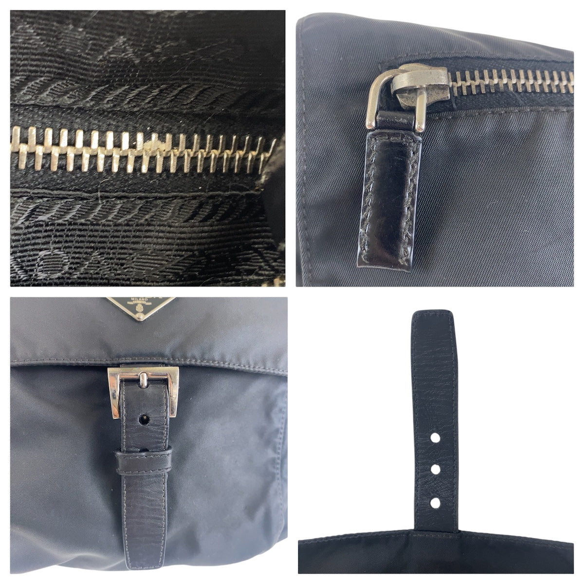 Prada Shoulder Bag Nylon Black Silvermetal Crossbody Shoulder Bag Unisex Test Triangle With Logo Mens Rovelle Bags