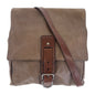 Prada Shoulder Bag Leather Brown Silver Metal Crossbody Shoulder Bag Unisex Mens Rovelle Bags