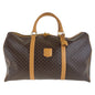 CELINE Boston Duffel bag PVC Brown Gold Metal Macadam Women