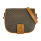 CELINE Shoulder Bag M10 PVC, Leather Brown Gold Metal Shoulder Bag pochette Macadam Circle Logo Women