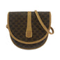 CELINE Shoulder Bag PVC, Leather Brown Crossbody Mini Shoulder Bag Pochette Macadam Women