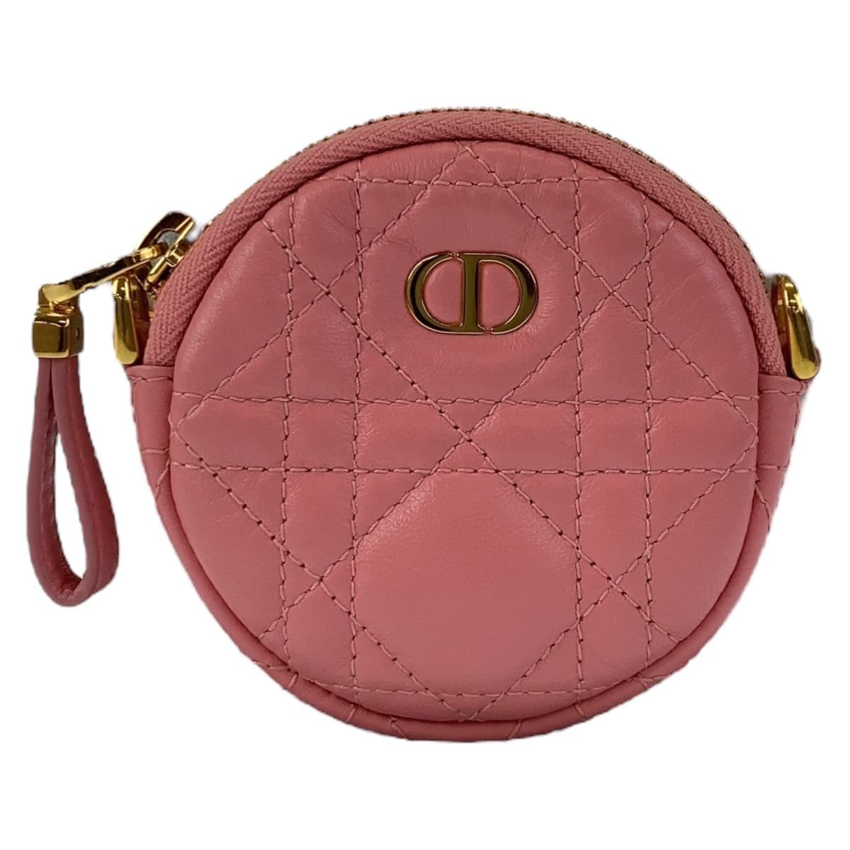 Dior Shoulder Bag leather Pink Gold Metal Shoulder Bag pouch Cannage Caro Women Rovelle Bags