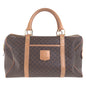 CELINE Handbag M14 PVC Brown Handbag Boston Duffel bag Macadam Women