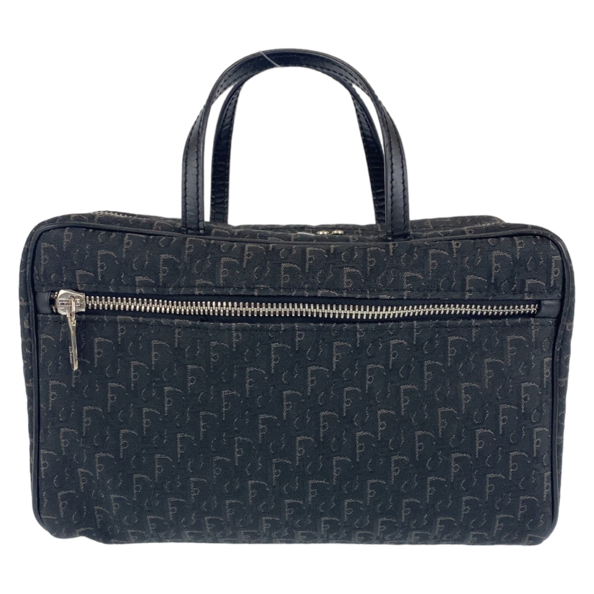 Dior Handbag MC0053 Canvas, Leather Black Silver Metal Handbag vanity bag Trotter Oblique Street chic Women Rovelle Bags