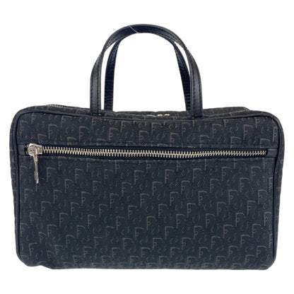 Dior Handbag MC0053 Canvas, Leather Black Silver Metal Handbag vanity bag Trotter Oblique Street chic Women Rovelle Bags