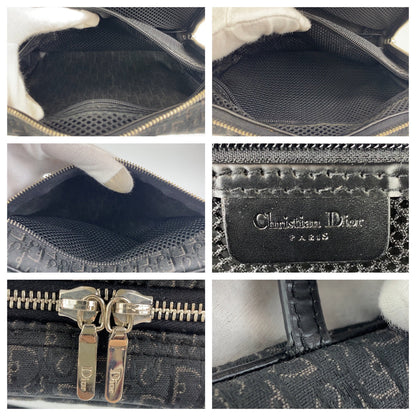 Dior Handbag MC0053 Canvas, Leather Black Silver Metal Handbag vanity bag Trotter Oblique Street chic Women Rovelle Bags