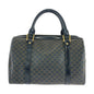 CELINE Handbag DM00/1 PVC Brown Black Gold Metal Handbag Boston Duffel bag Macadam Women