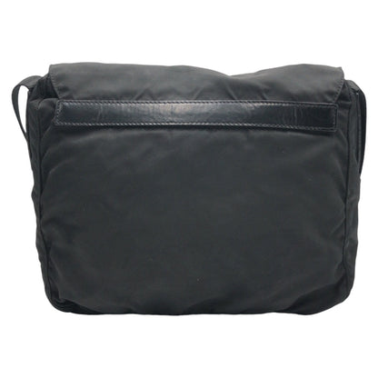 Prada Shoulder Bag Nylon Black Black Shoulder Bag Pochette Unisex Test Triangular Logo Women Rovelle Bags
