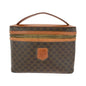 CELINE Handbag M95 PVC Brown Gold Metal Handbag vanity bag Macadam Pattern Women