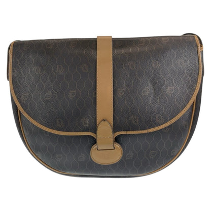 Christian Dior Shoulder Bag leather Brown Shoulder back pochette Honeycomb Pattern Women Rovelle Bags