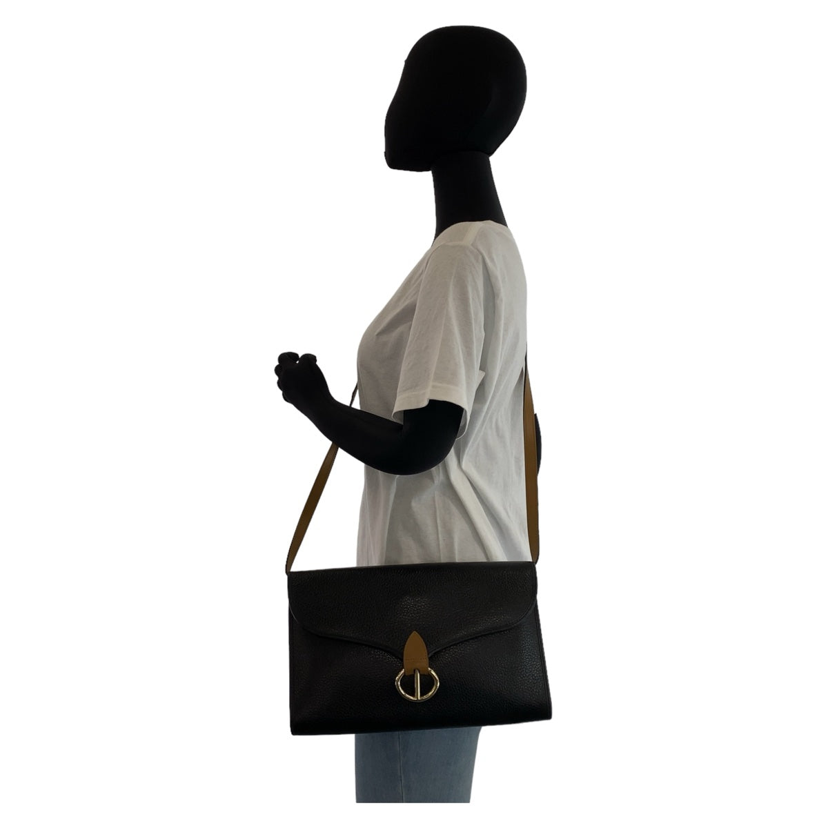Christian Dior Shoulder Bag leather black Shoulder Bag pochette Women Rovelle Bags