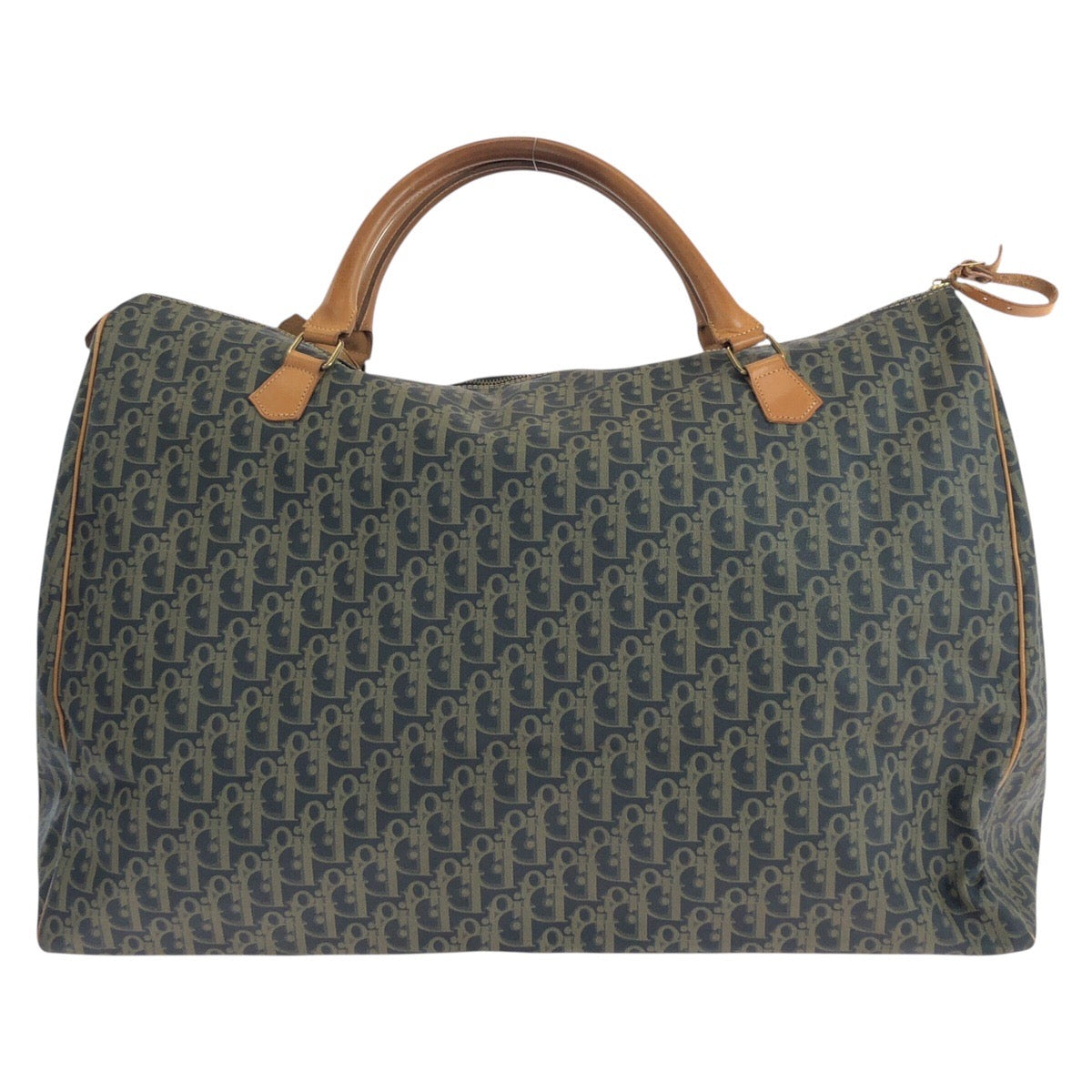 Dior Boston Duffel bag leather Navy Brown Gold Metal Trotter Rovelle Bags