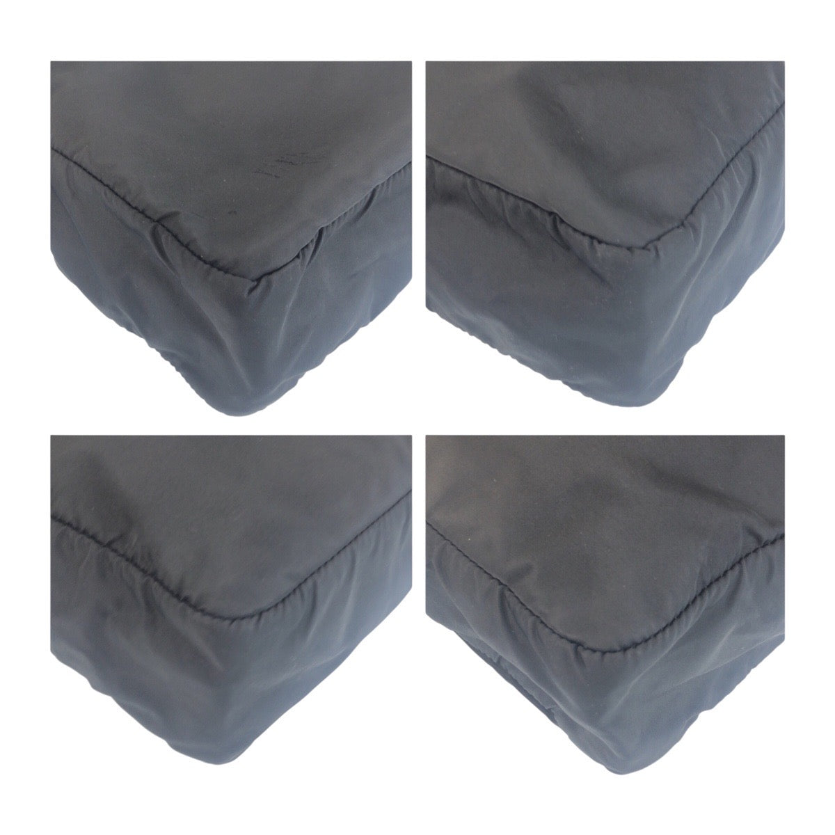 Prada Tote Bag Nylon Black Silvermetal Test Triangle With Logo - Style 6 Rovelle Bags
