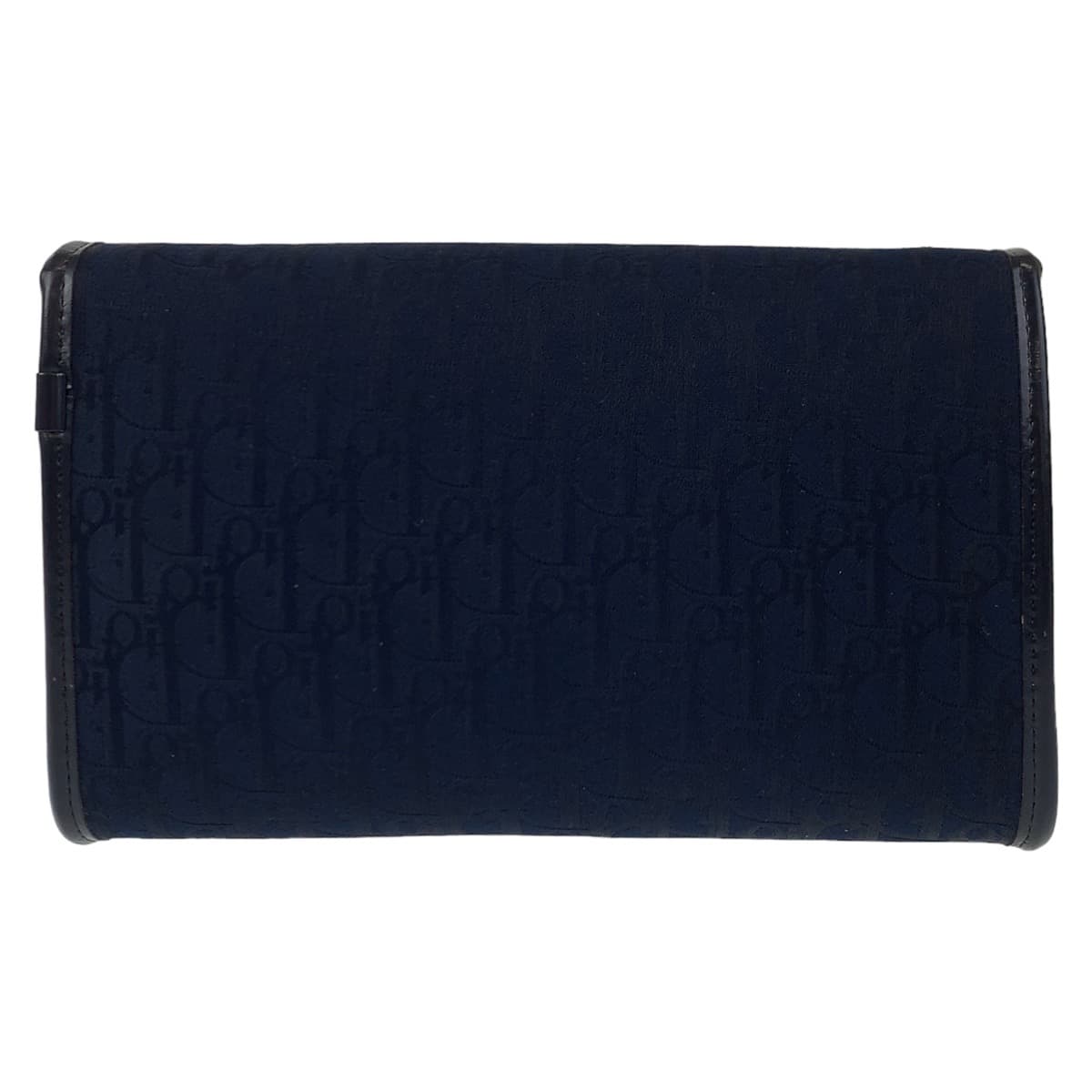 Dior Shoulder Bag canvas Navy Gold Metal Trotter Rovelle Bags