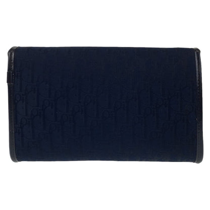 Dior Shoulder Bag canvas Navy Gold Metal Trotter Rovelle Bags