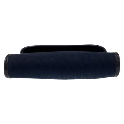 Dior Shoulder Bag canvas Navy Gold Metal Trotter Rovelle Bags