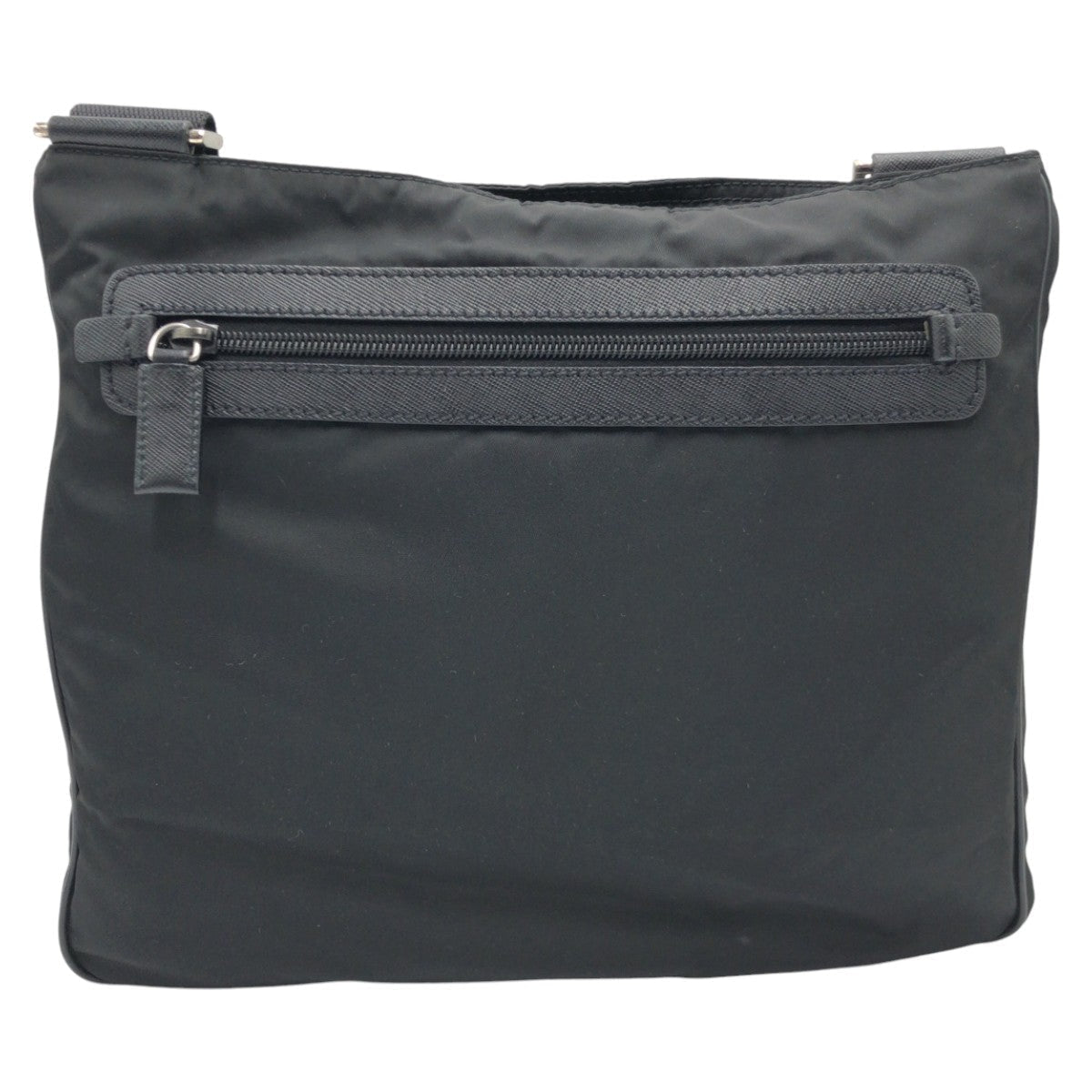 Prada Shoulder Bag Nylon Black Test Triangular Logo Rovelle Bags