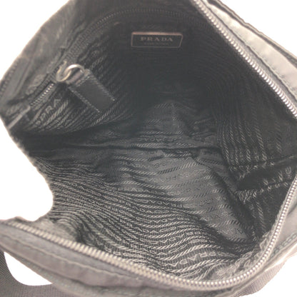 Prada Shoulder Bag Nylon Black Test Triangular Logo Rovelle Bags