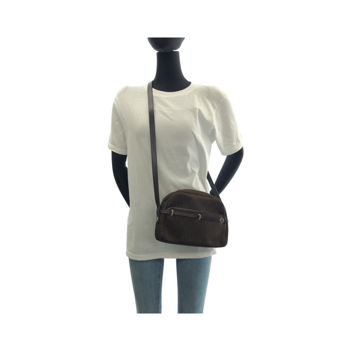 Dior Shoulder Bag canvas Brown Gold Metal Trotter Rovelle Bags