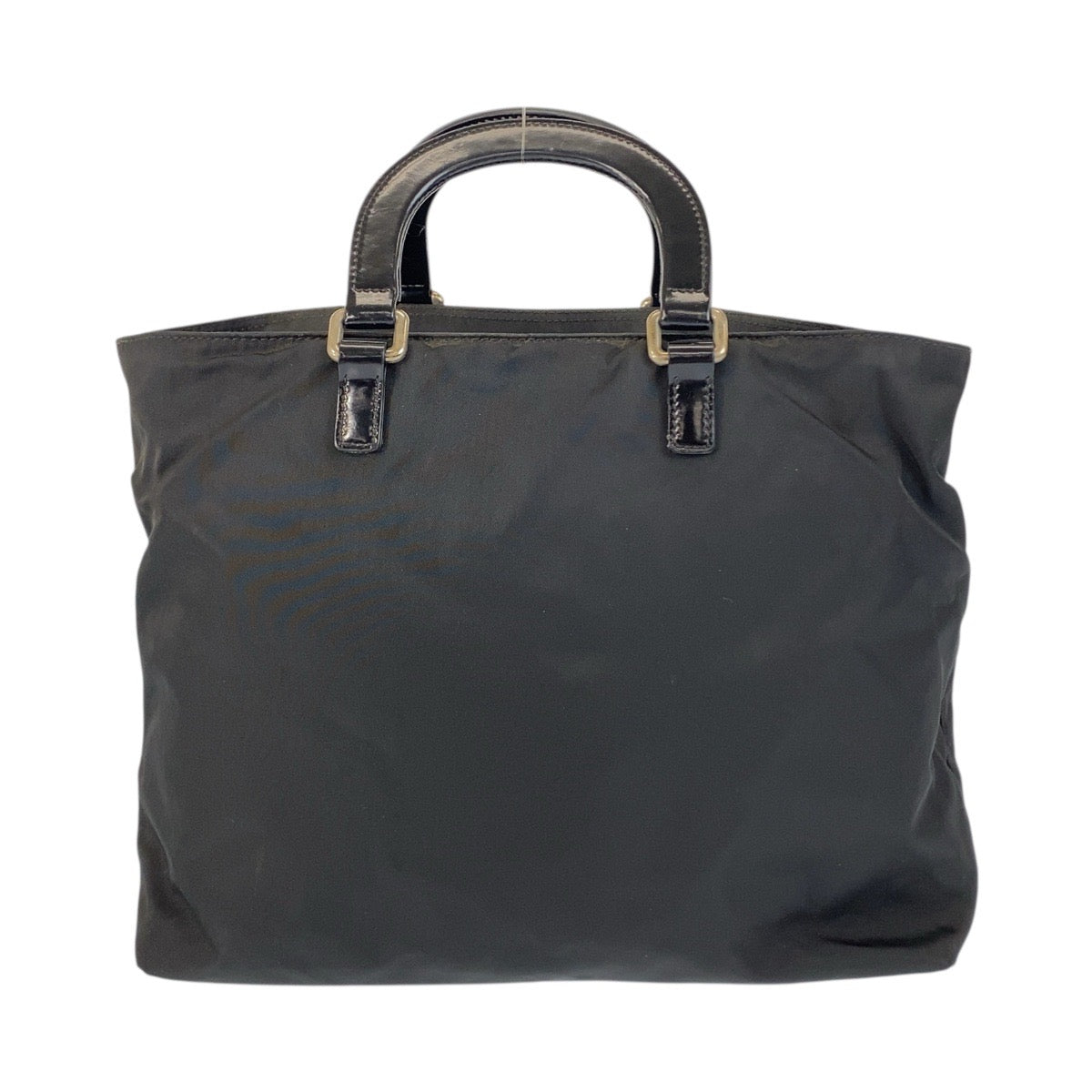 Prada Tote Bag Nylon Black Silvermetal Test Logo Rovelle Bags