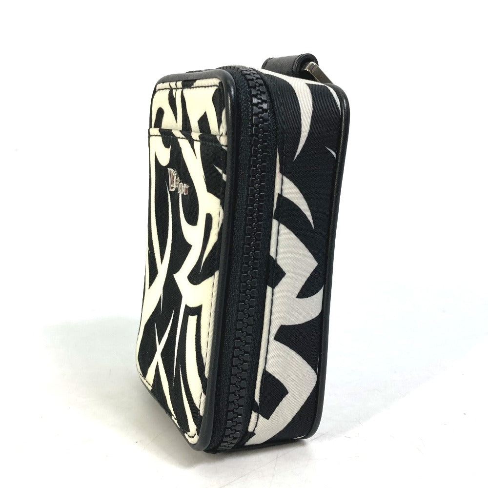 DIOR HOMME Pouch Nylon white Cigarette case with key ring Tribal mens Rovelle Bags