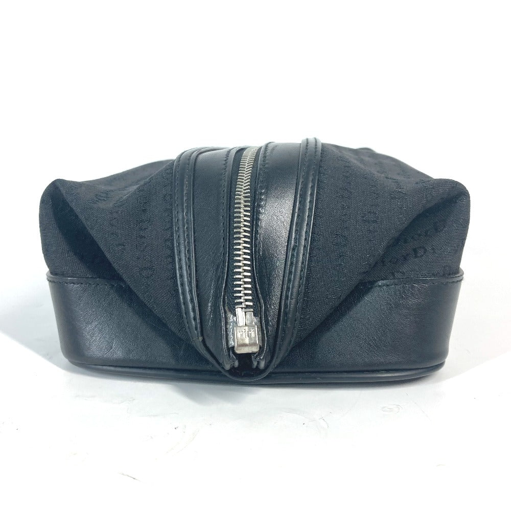 Dior Pouch Canvas / leather black logo unisex(Unisex) Rovelle Bags