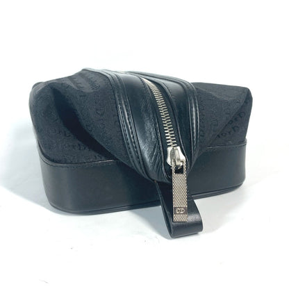 Dior Pouch Canvas / leather black logo unisex(Unisex) Rovelle Bags