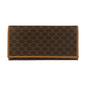 CELINE Long Wallet Purse M11 PVC Brown Macadam