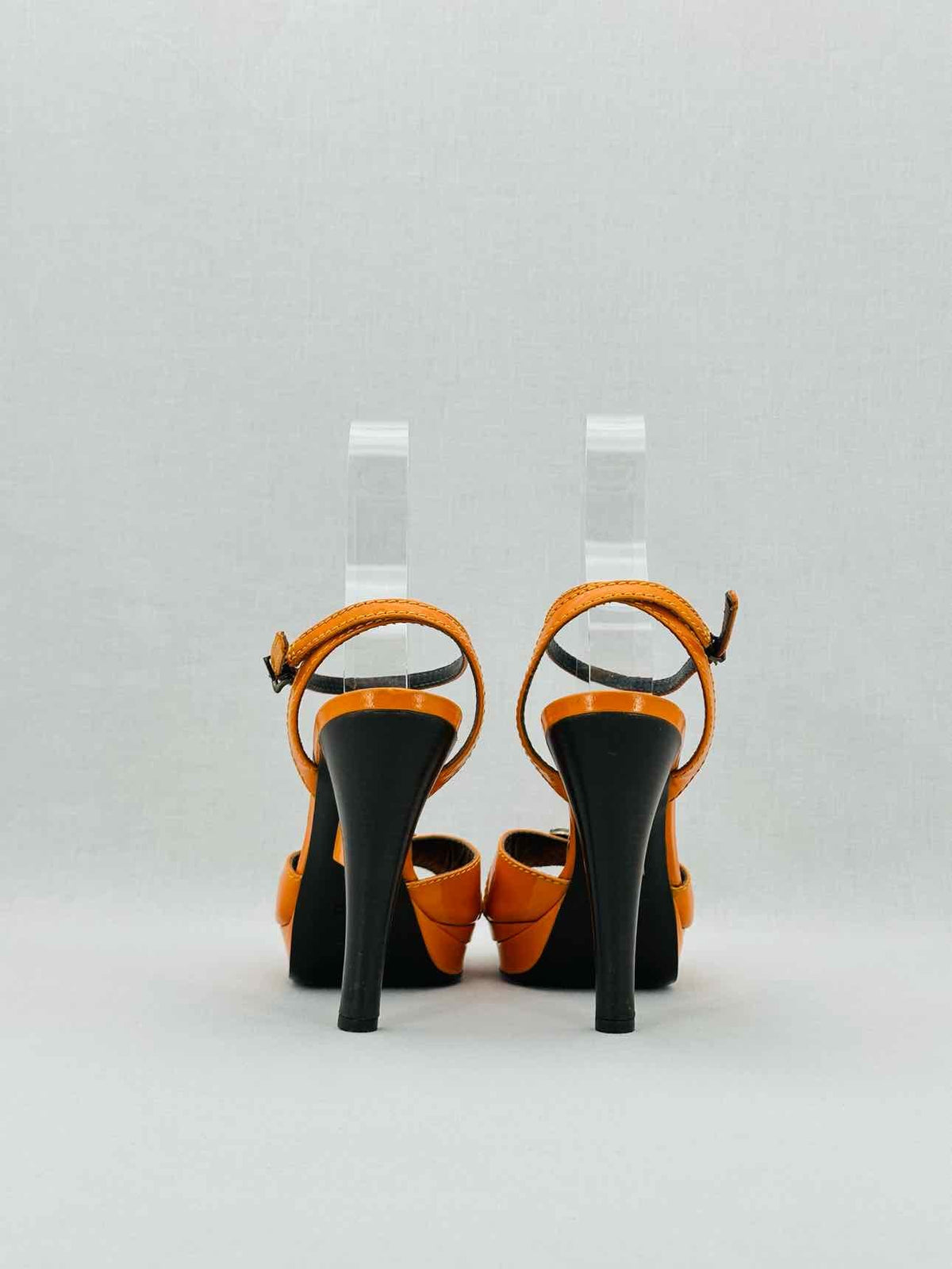 FENDI Ankle Strap Orange Size EU 40 Heeled Sandals Rovelle Bags