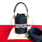 Dior Shoulder Bag Suede, Leather Navy Vibe Bucket Women Rovelle Bags