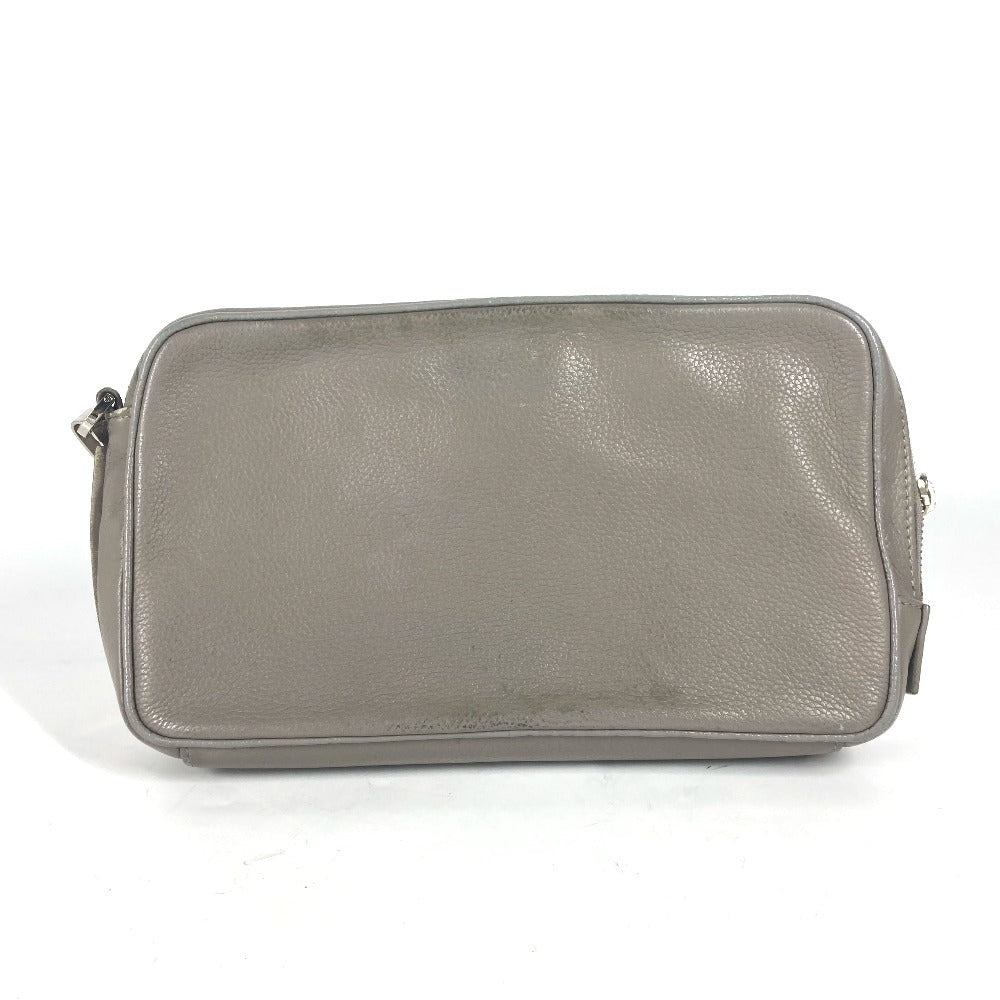 Dior business bag leather gray Pouch logo mens Rovelle Bags