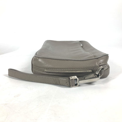 Dior business bag leather gray Pouch logo mens Rovelle Bags