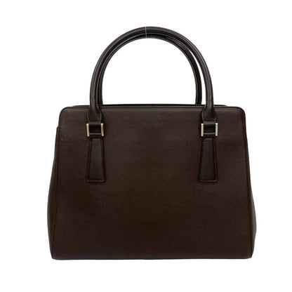 Burberry Logo Plate Leather Handbag