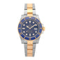 Stainless Steel 18K Yellow Gold 40mm Submariner Date Watch Royal Blue 116613LB