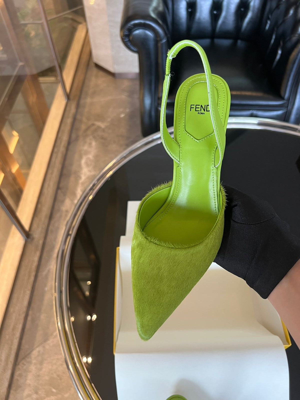 Fendi First Heel Slingbacks