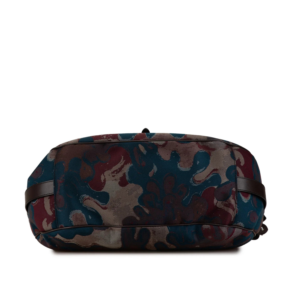 Brown Dior Peter Doig Denim Camouflage Soft Saddle Bag Satchel Rovelle Bags