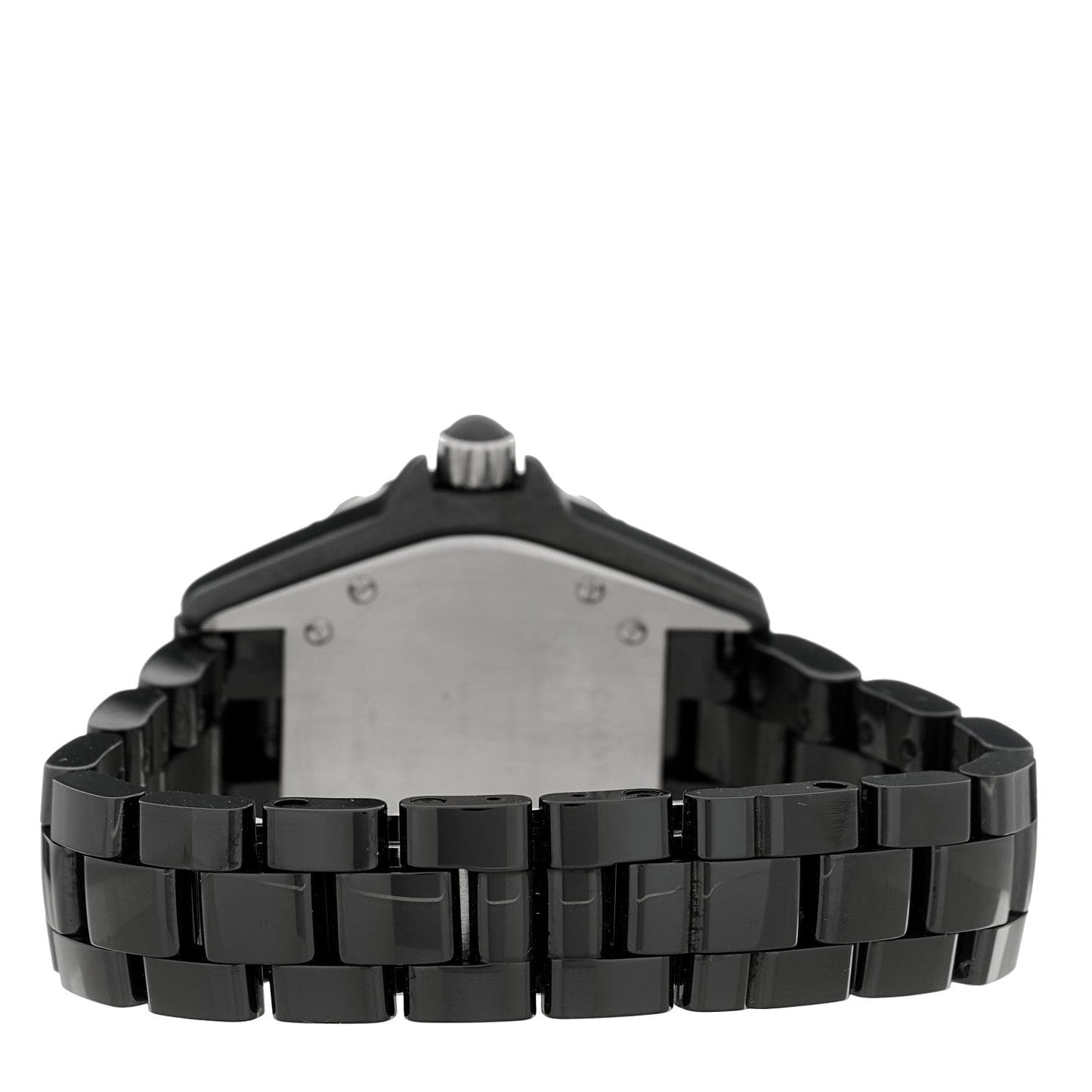 Stainless Steel Ceramic Diamond Pave Bezel 33mm J12 Quartz Watch Black