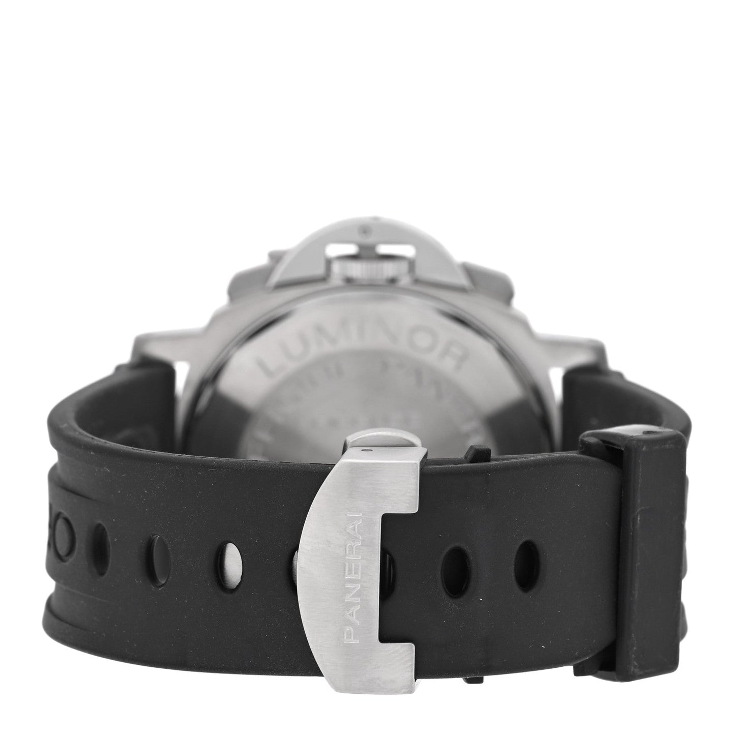 Stainless Steel Rubber 44mm Luminor Daylight Chronograph Automatic Watch Black PAM00250