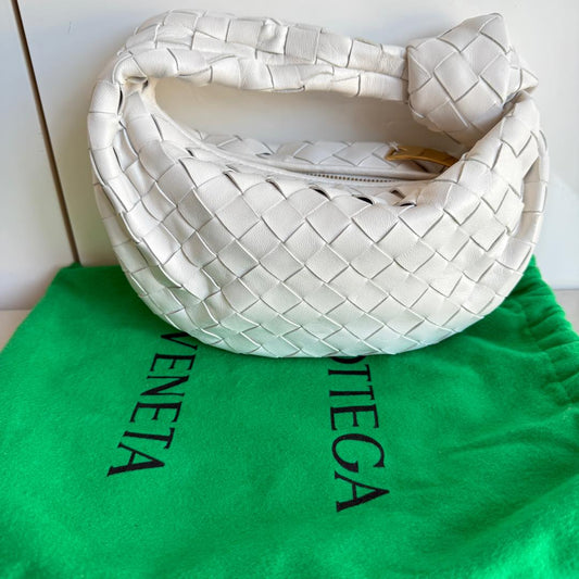 Bottega Veneta Jodie Mini White Leather Gold Hardware