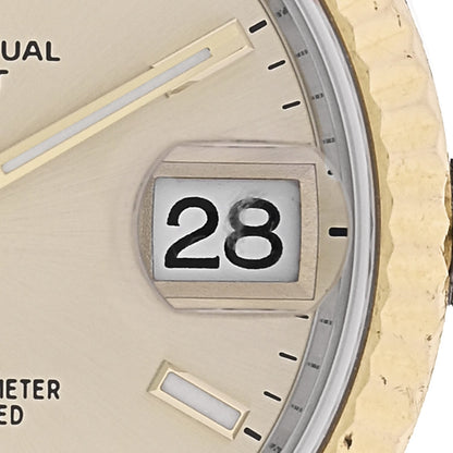 Stainless Steel 18K Yellow Gold 31mm Oyster Perpetual Datejust Watch Champagne 278273