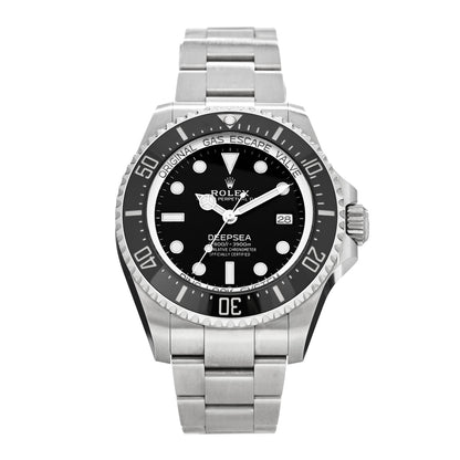 Stainless Steel 44mm Oyster Perpetual Date Sea-Dweller Deepsea Watch Intense Black 136660