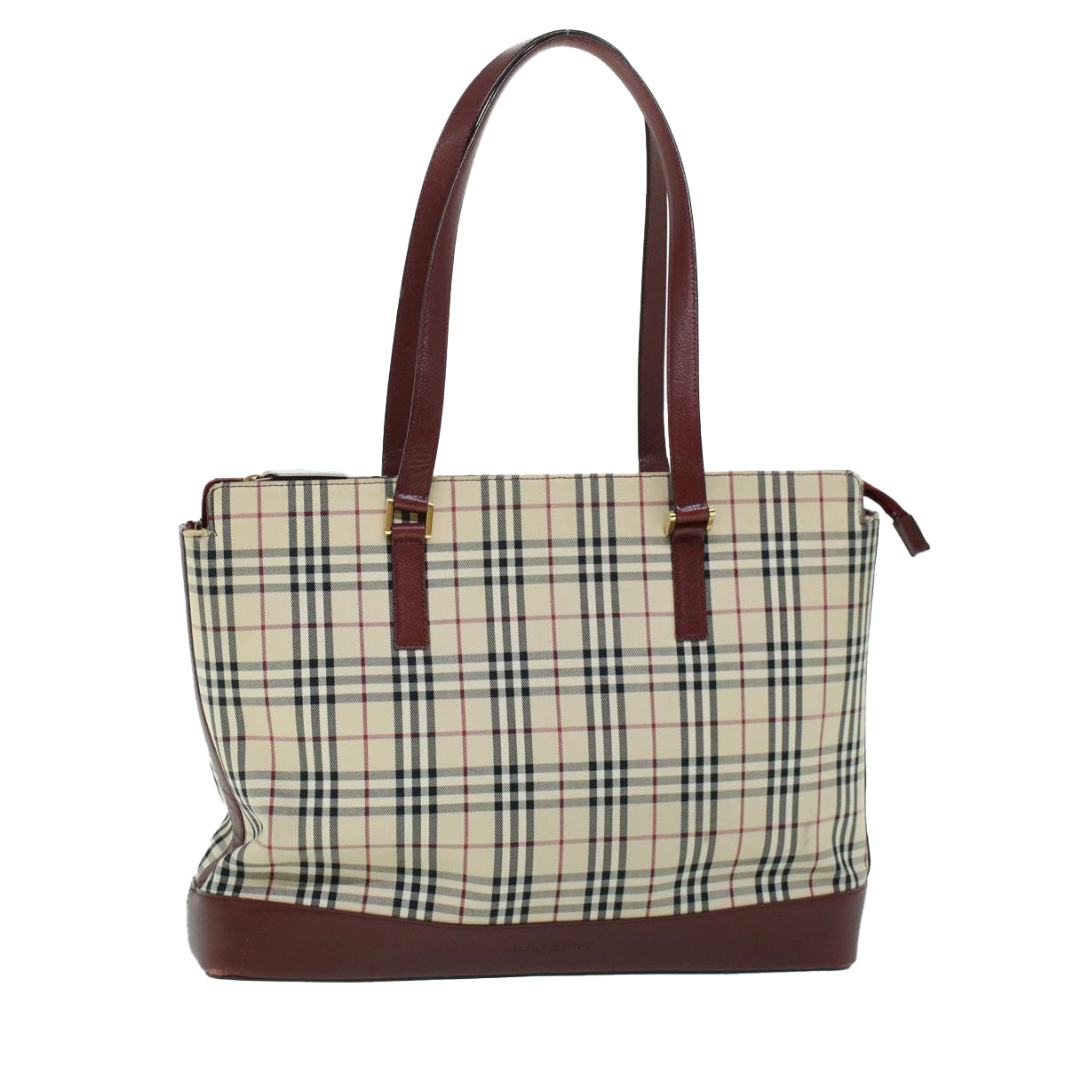 Burberry Nova Auth Leather Beige Tote Bag Style 3