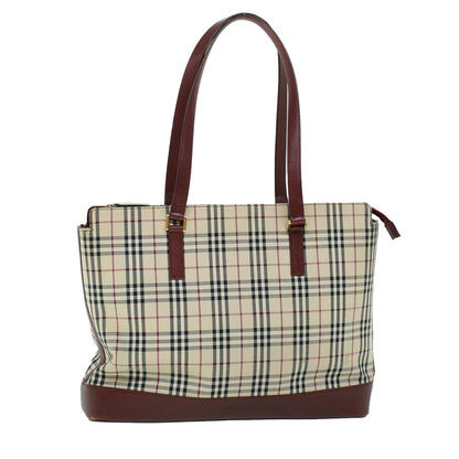 Burberry Nova Auth Leather Beige Tote Bag Style 3
