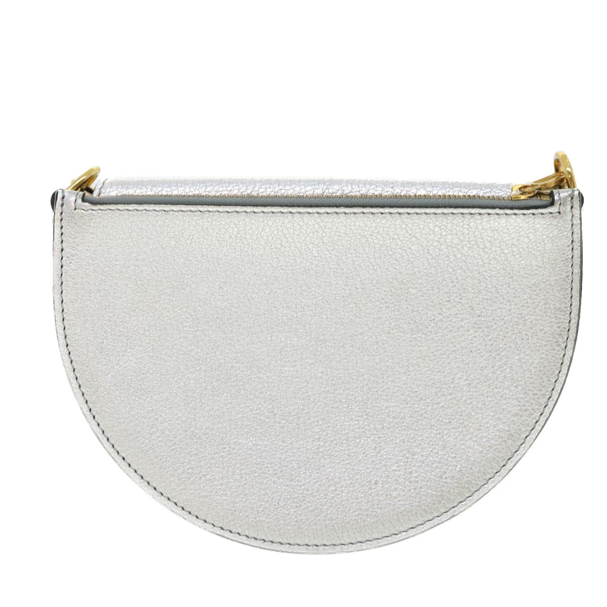 Burberry Olympia Chain Leather Silver Shoulder Bag