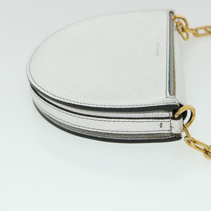 Burberry Olympia Chain Leather Silver Shoulder Bag