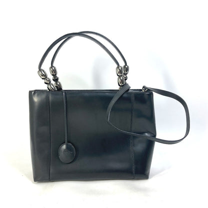 Dior Handbag leather black 2WAY bag Maris Pearl Women Rovelle Bags